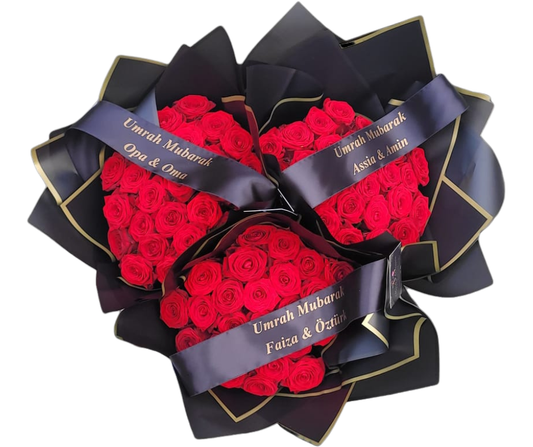 Luxe Naomi Rozenboeket – Eigen Tekst op Lint