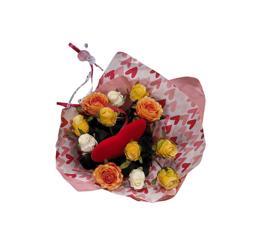 Liefdevol zijdeboeket