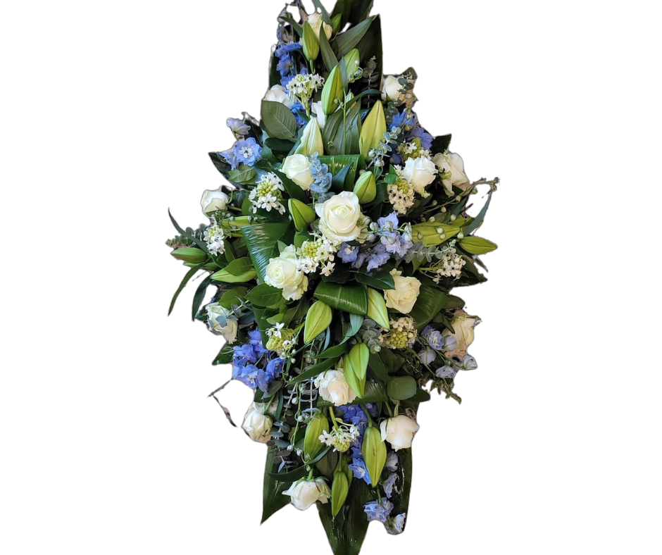 Rouwstuk "Eerbetoon in Blauw"