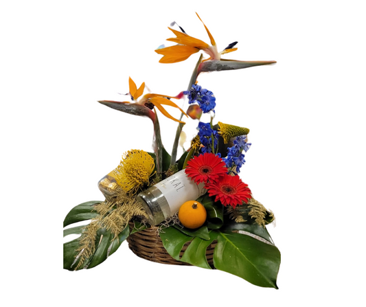Tropische Elegantie Cadeau mand