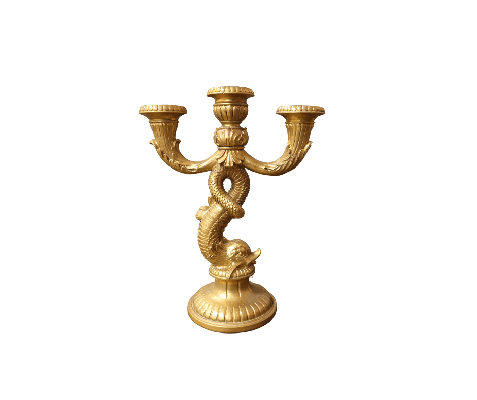 Gouden Zeeslang Kandelaar