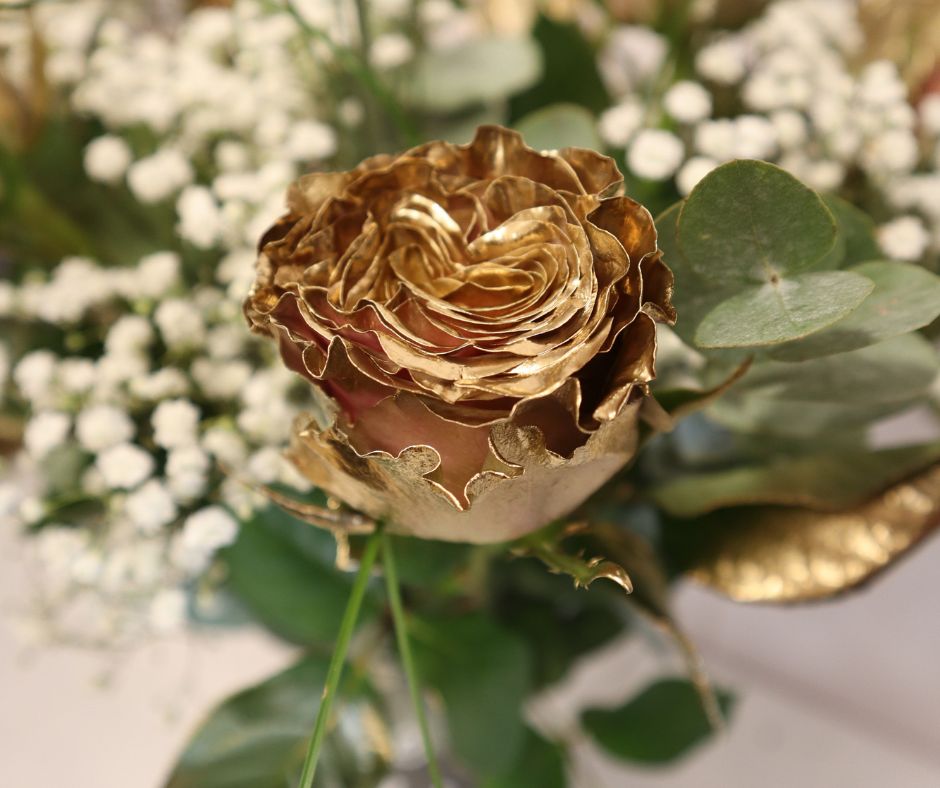 Luxe Goude Rozen Boeket