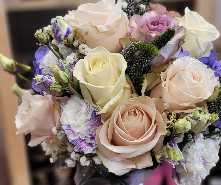 Lavender Roze Bruidsboeket
