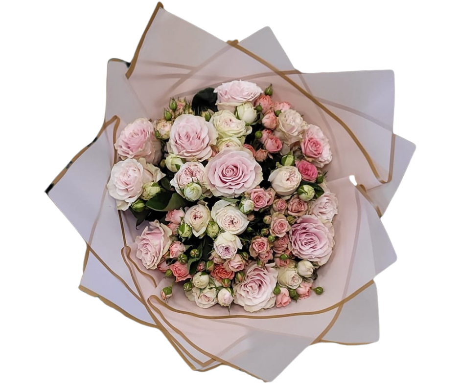 Liefdevol Boeket– Luxe Rozenboeket met lint