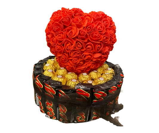 Hart van Rozen & Chocolade – Liefdevol Offerfeest cadeau