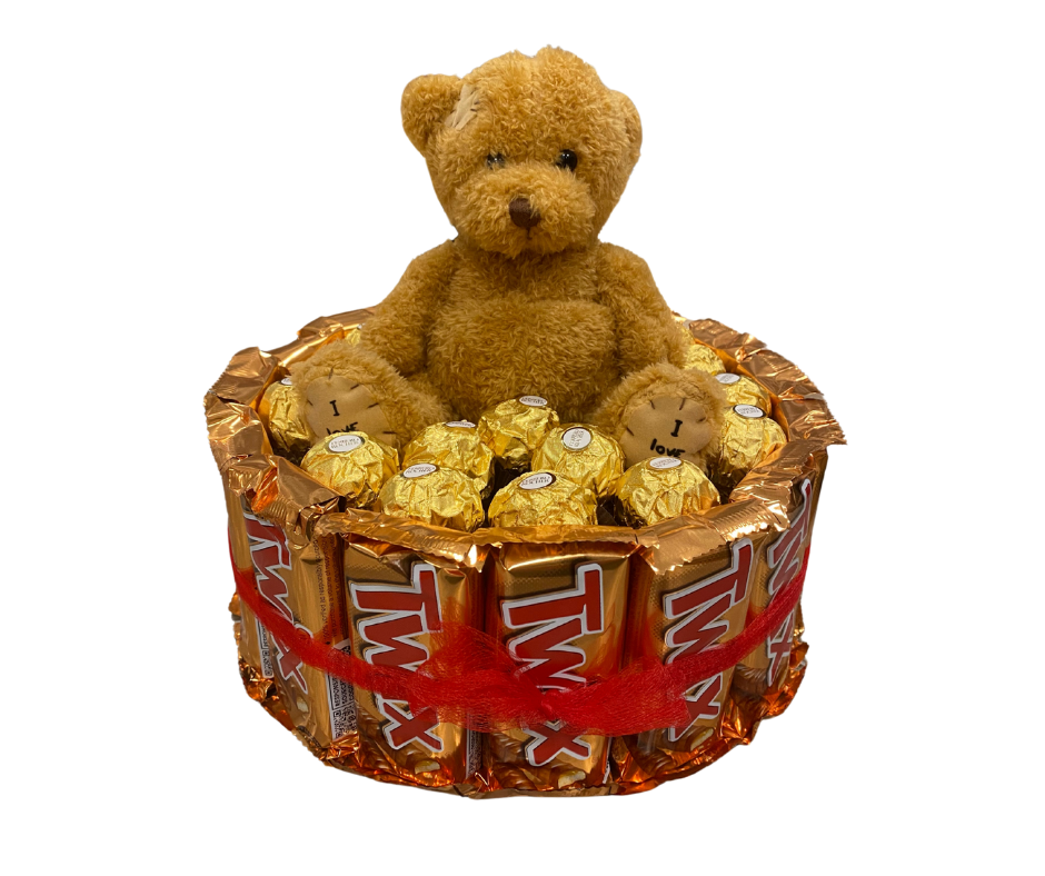 Teddy & Twix Liefdesnest – onweerstaanbaar offerfeest geschenk met een zoete twist!