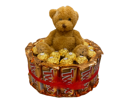 Teddy & Twix Liefdesnest – onweerstaanbaar offerfeest geschenk met een zoete twist!