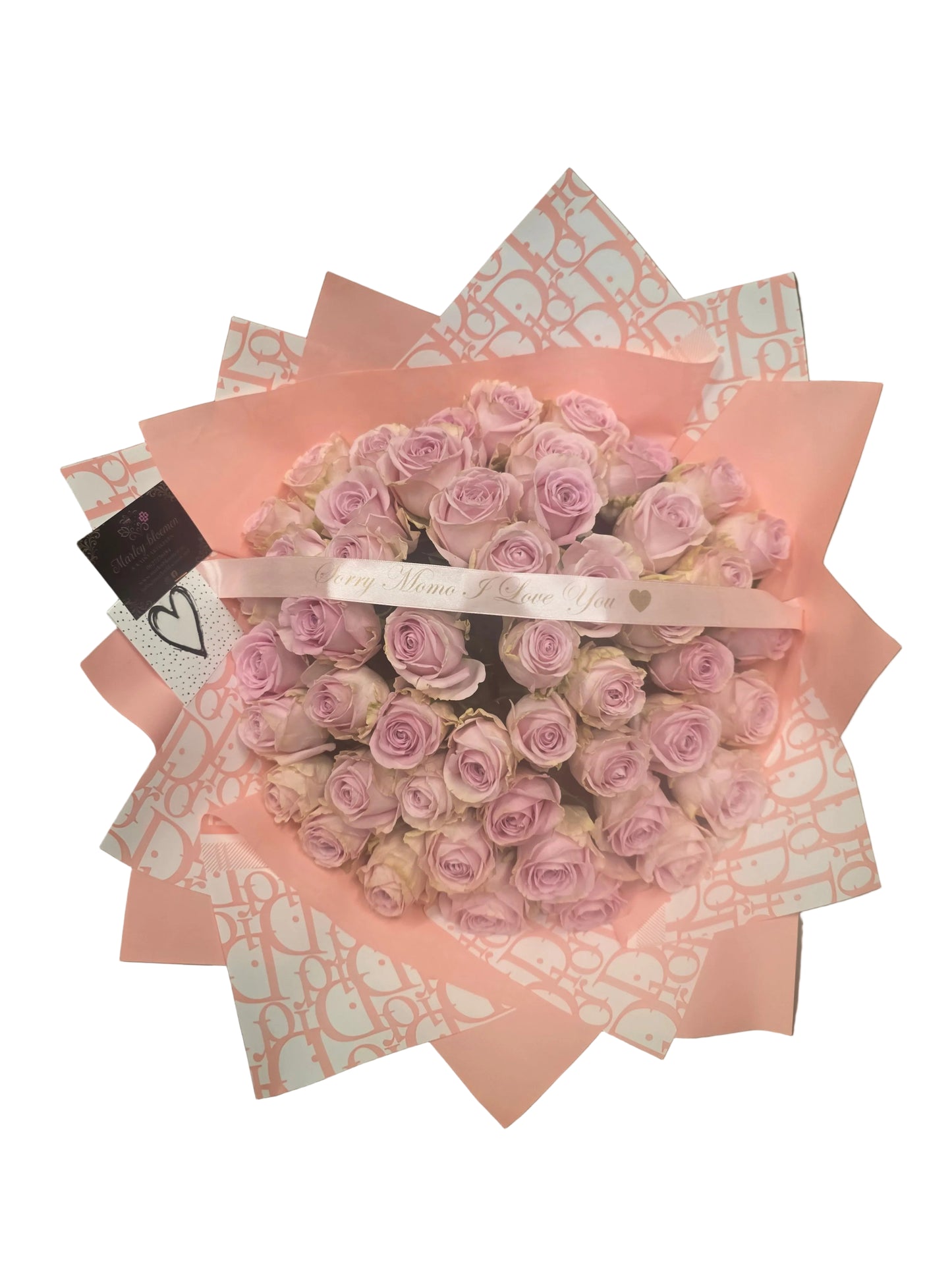 Luxe roze rozen boeket