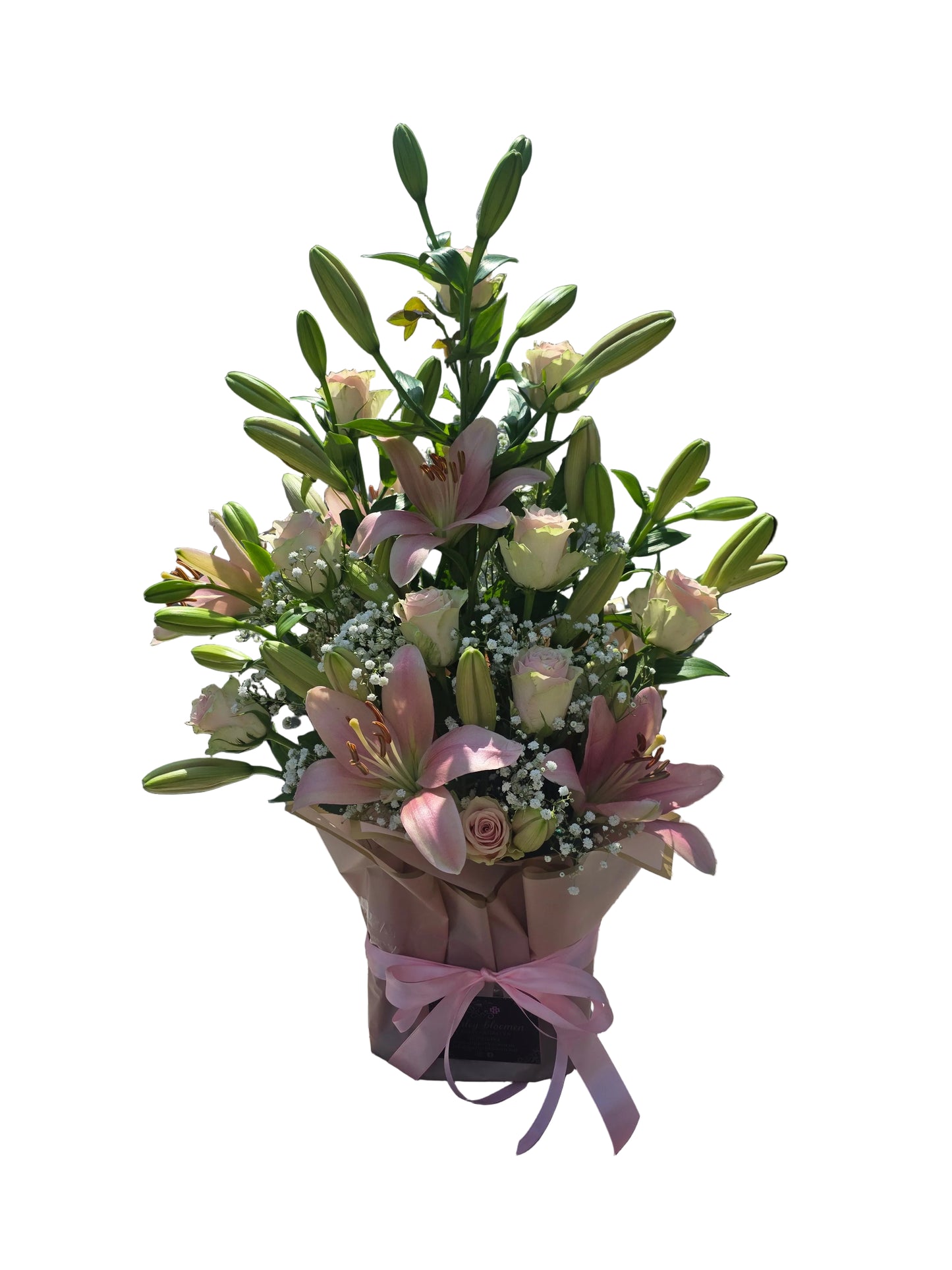 Luxe lely's & rozen arrangement